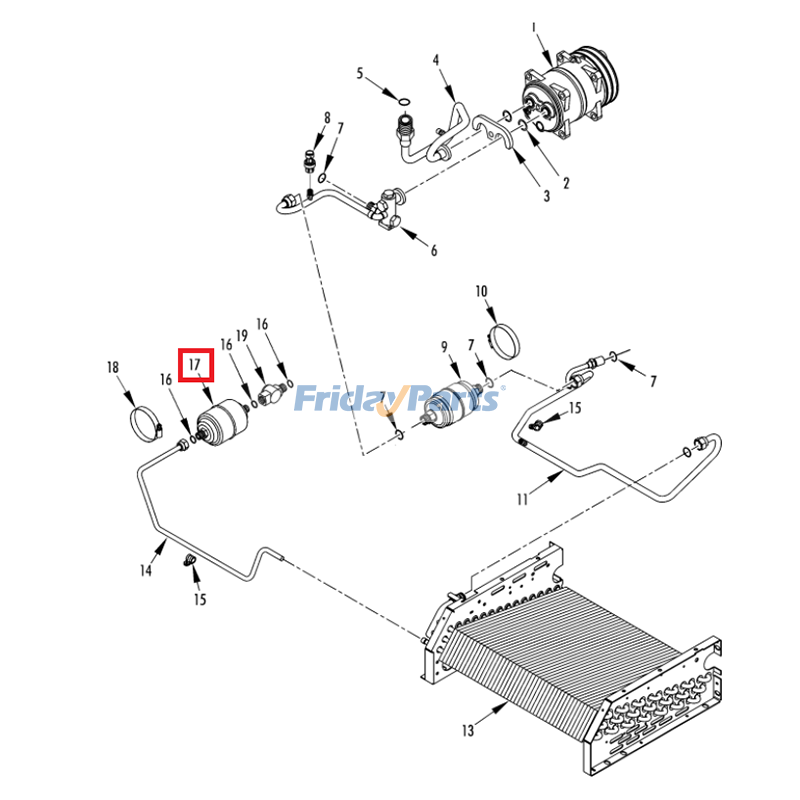 peça essencial para Para Thermo King