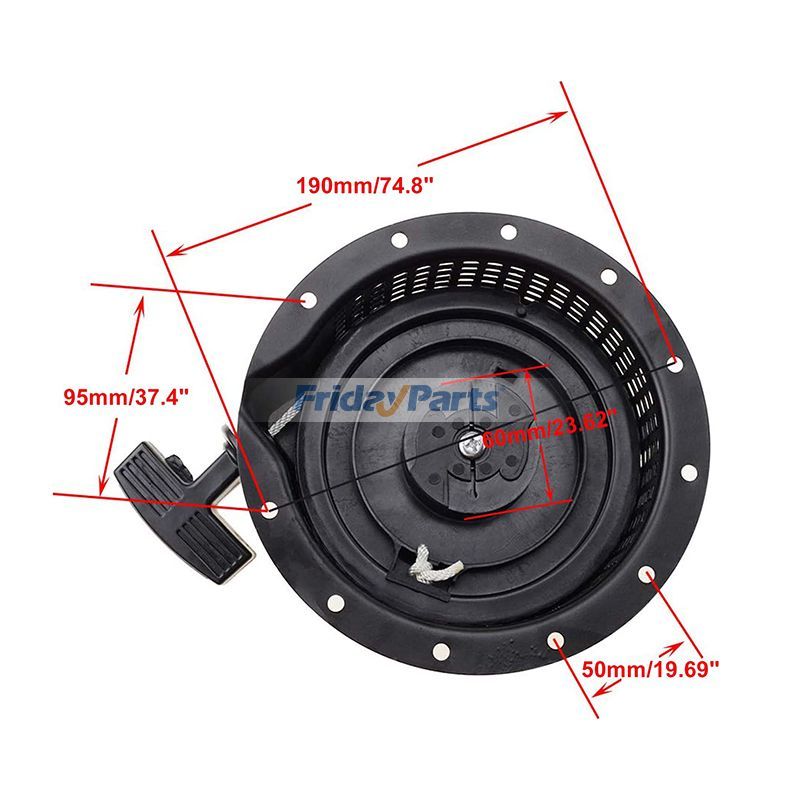 Ensemble de démarreur à rappel pour pelousepour Générateur