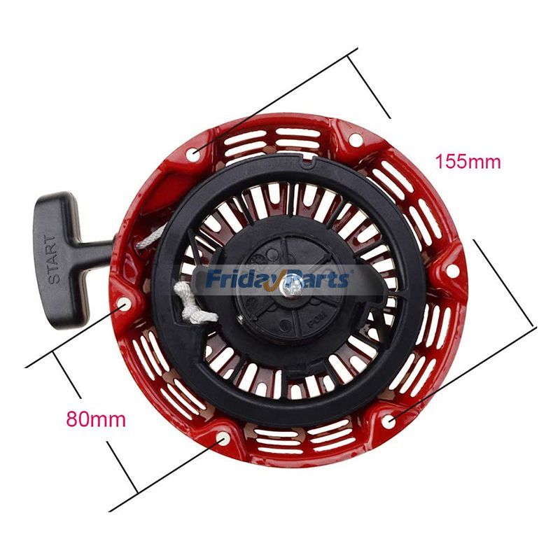 FridayParts Seilzugstarter mit Rücklauf 5,5 PS 6,5 PS