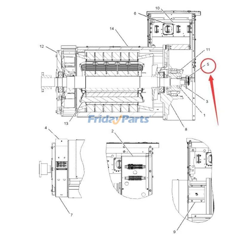 FridayParts Rectifiererpillar CAT 3508 3508B 3512 3512B 3512C 3512E 3516E
