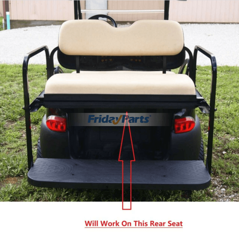 Ensemble de housses de siège avant et arrière pour voiturette de golf rouge/noir/orange/vert (4 pièces) pour Club Car Precedent/TempopourPour Club Car