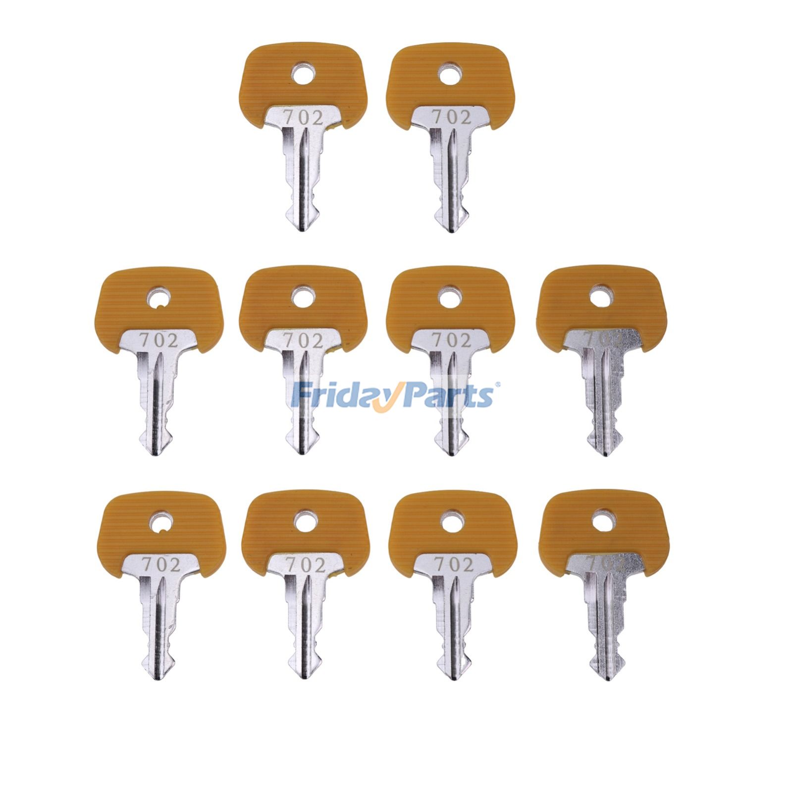 Lot de 10 clés de contact pour agrafeuse électrique 702 26906870 pour chariot élévateur Jungheinrich EFG110 EFG216KN EFG320N