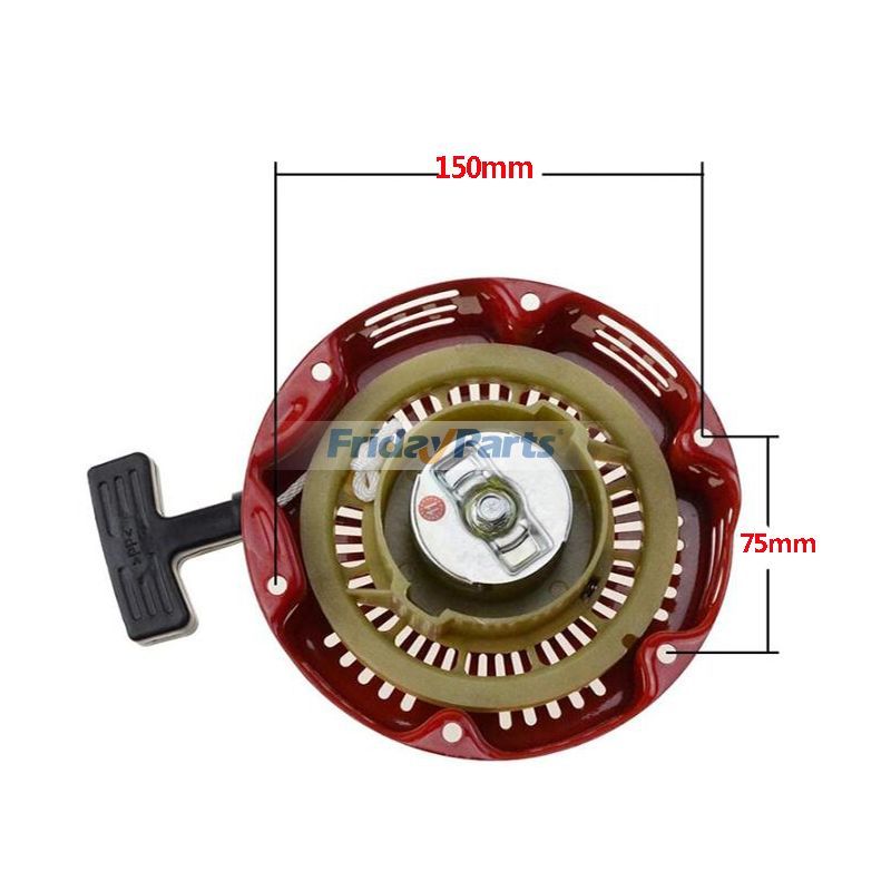 Generator Red Pull Start Recoil Starter for Pit Bike ATV Quad Moped Scooter Bicycles