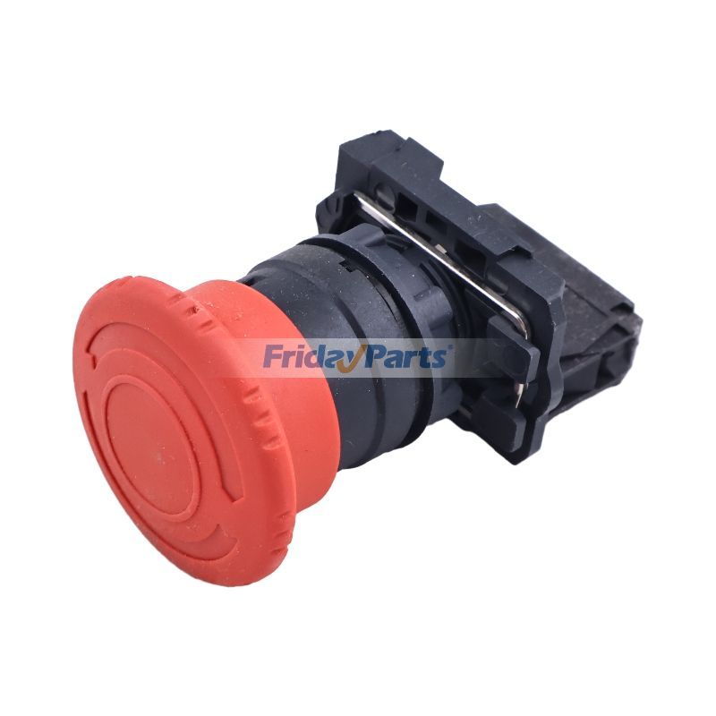 Red Round Type Mushroom Head Waterproof Emergency Stop Push Button Switch in Stock in China,China Stock