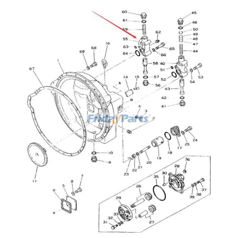 ブルドーザー レギュレータバルブ