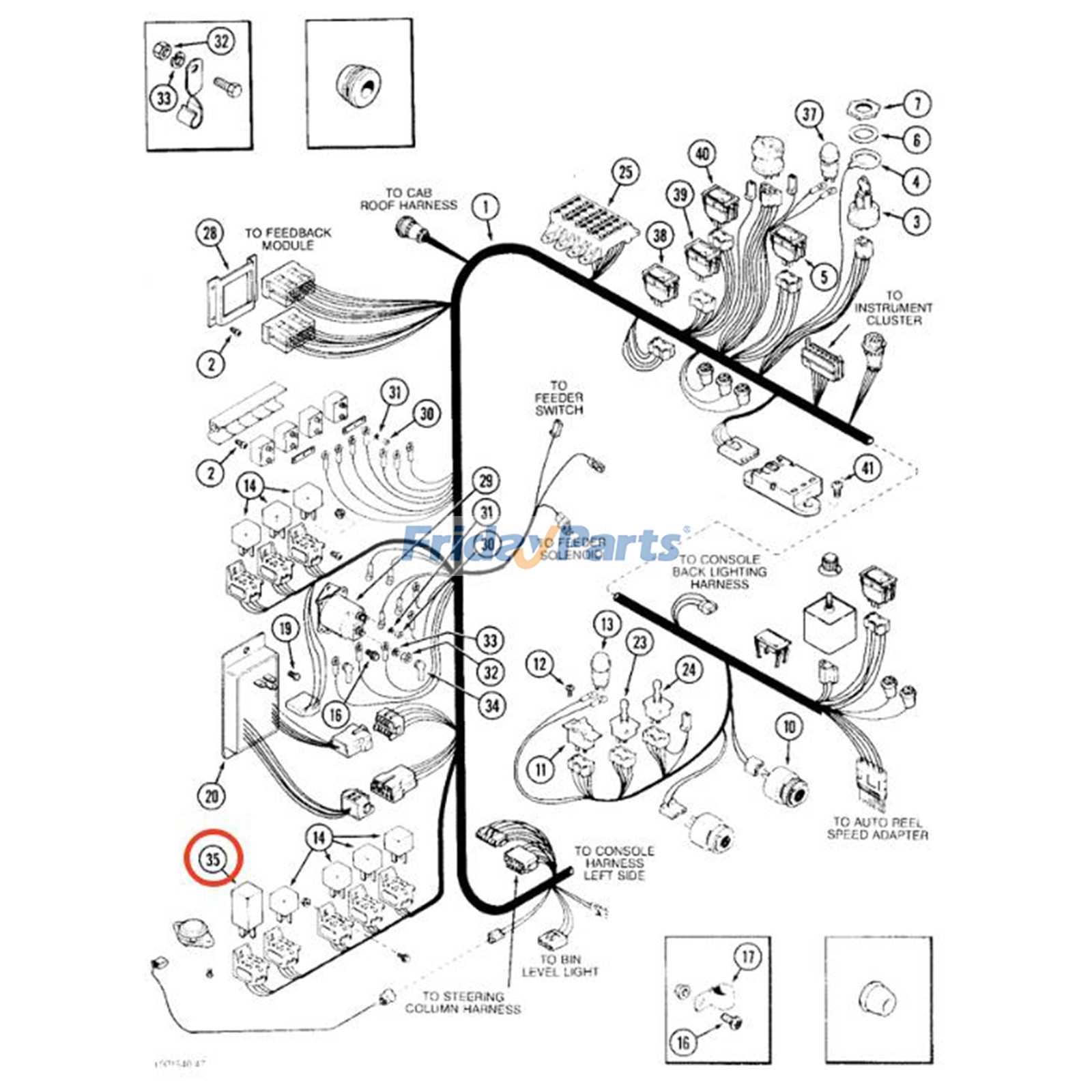 フォークリフト,ハーベスター,ローダー リレー