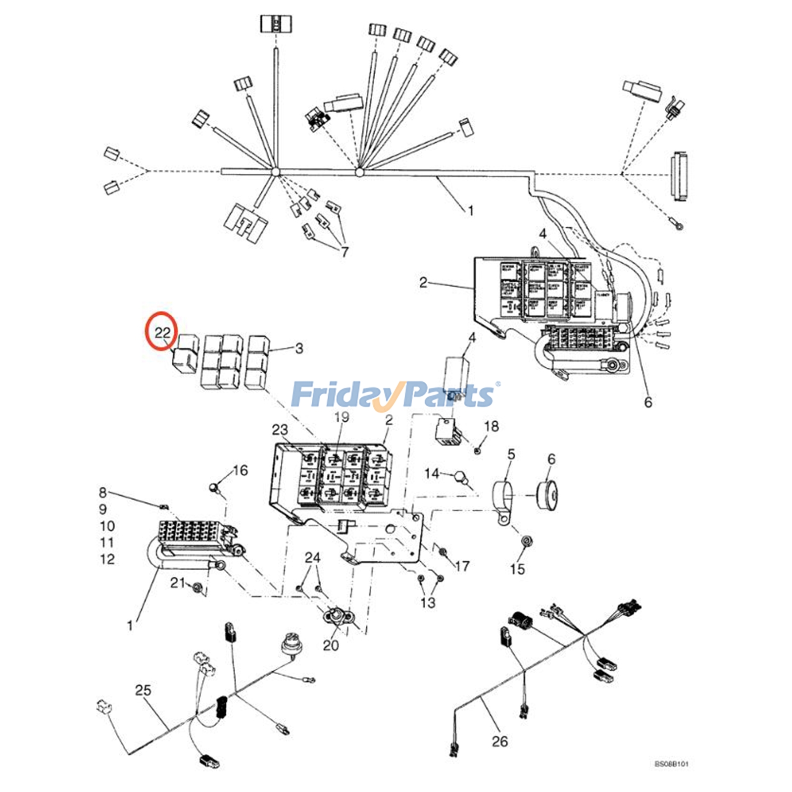 Relé 347706A3 para carregadeira New Holland LV80 U80 U80B U80C para Carregadora 