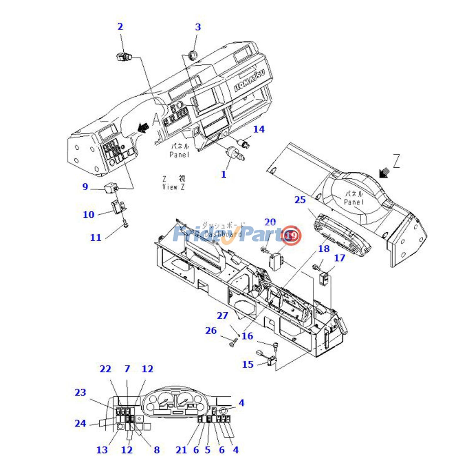 Relay For KOMATSU Compactor,Loader,Motor Grader,Off-Road Truck