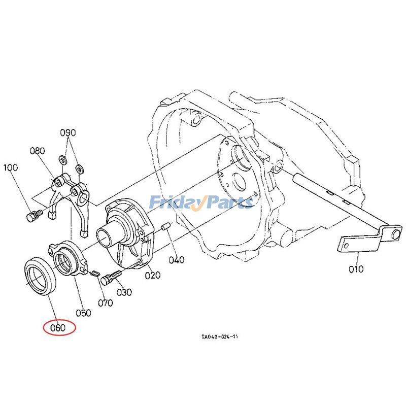 Ausrücklager TA040-20700 für Kubota Traktor L2900DT L3010F L4200DT M4700 M4800SUD-F M4900 M5040DT M6040Ffür Für KUBOTA