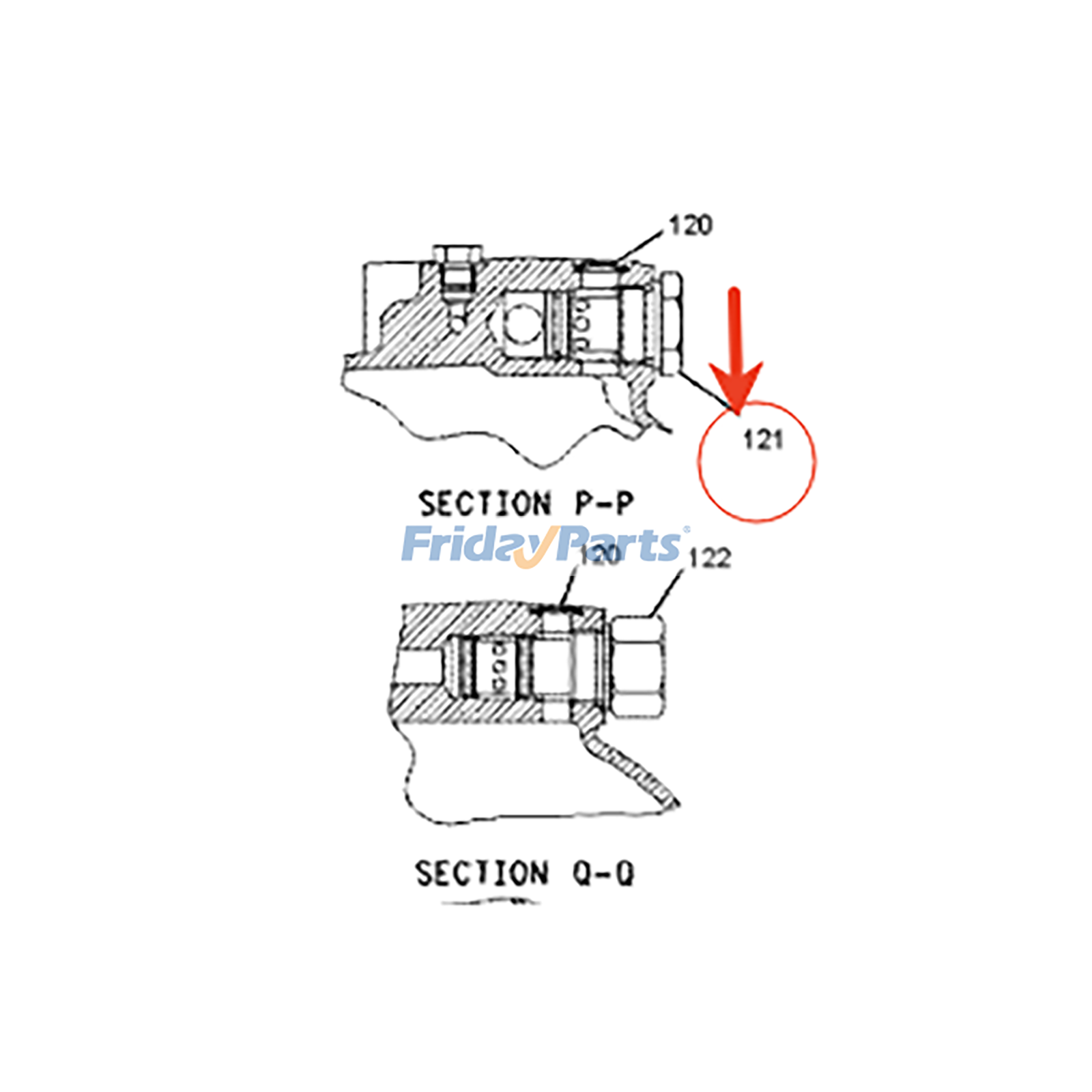 Relief Valve for Engine,Loader,Telehandler