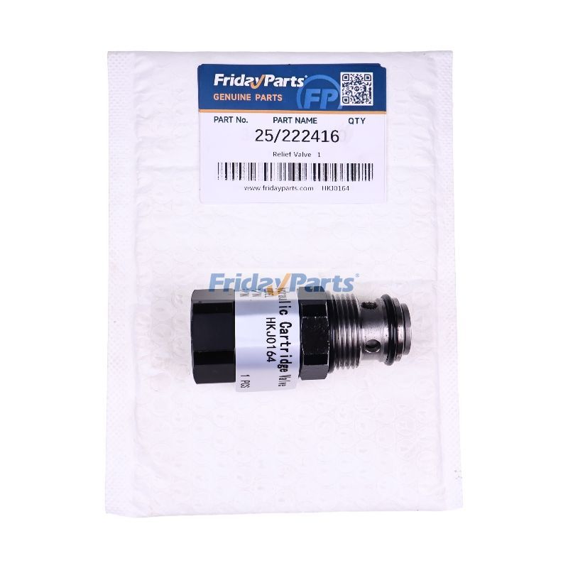 Válvula de alívio 25/222416 para retroescavadeira JCB 3DX 3CX 4C
