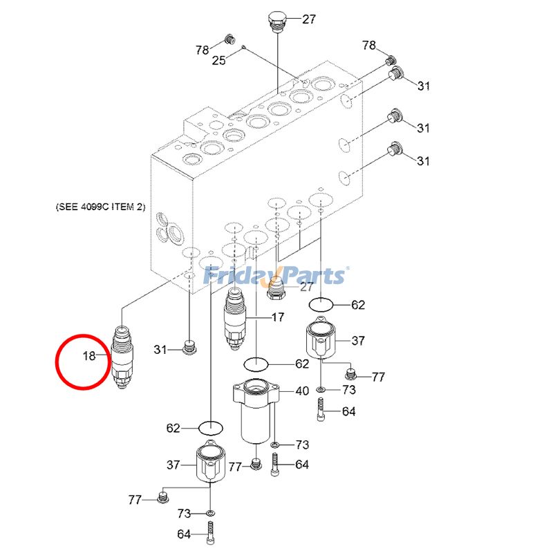 Relief Valve for Excavator