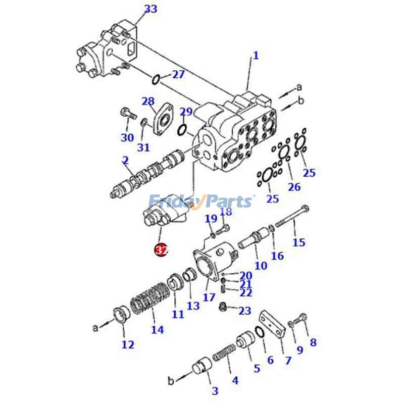Relief Valve D65A-11 D65A-6 for Dozer