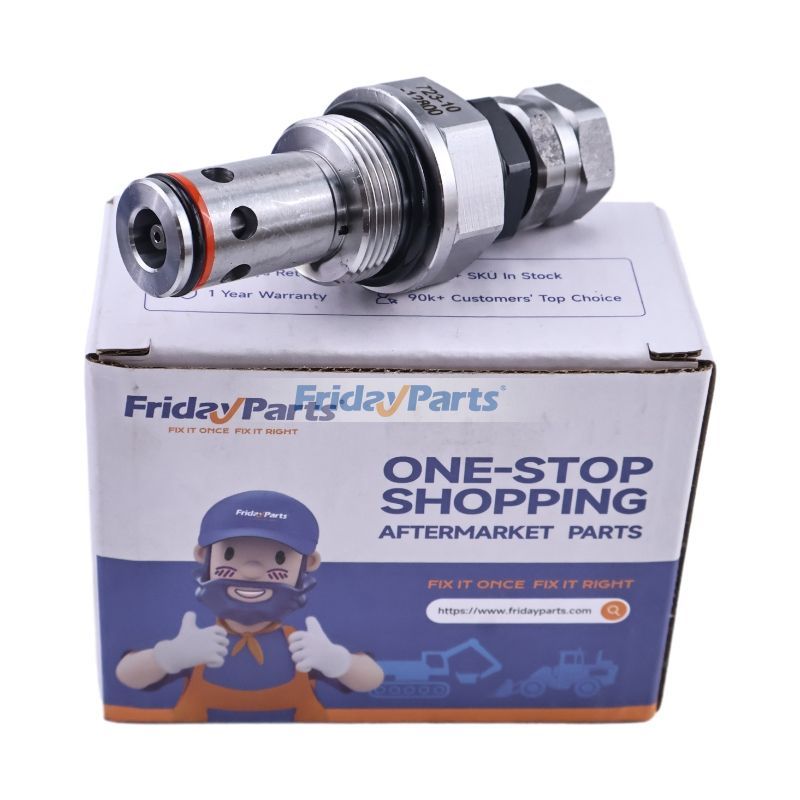 Soupape de décharge 723-10-12800 pour excavatrice Komatsu PC50MR-2 PC45MRX-1 PC40MR-2 PC58UU-3 PC55MR-3