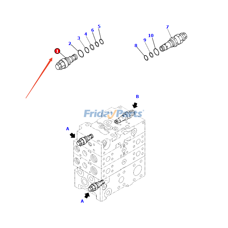 FridayParts Überdruckventilbaugruppe