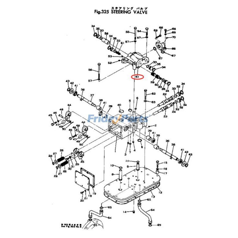 ブルドーザー リリーフバルブハウジング