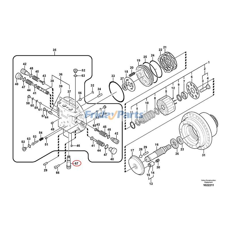 Relief Valve EC250D for Excavator,Loader