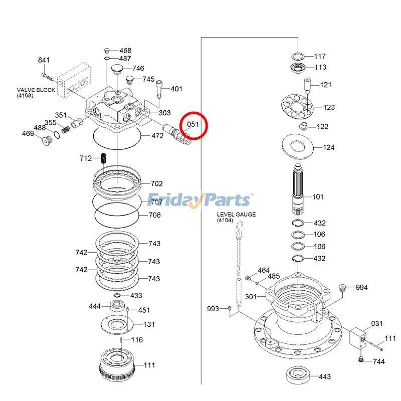 Relief Valve XKAH-00122 for Hyundai Excavator R160LC-7 R170W