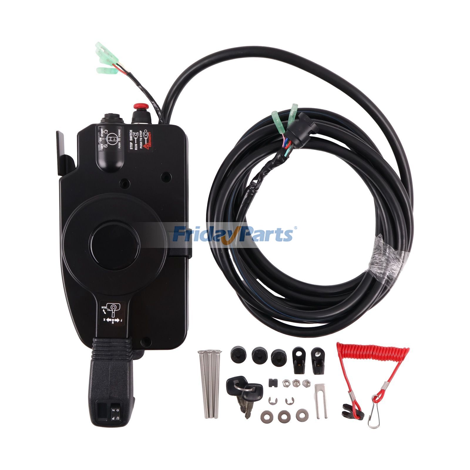 Caja de control remoto con control de inclinación y trimado eléctrico y arranque eléctrico 3B7-84330-1 para motor fueraborda Tohatsu M50D2 Nissan NS40D2 