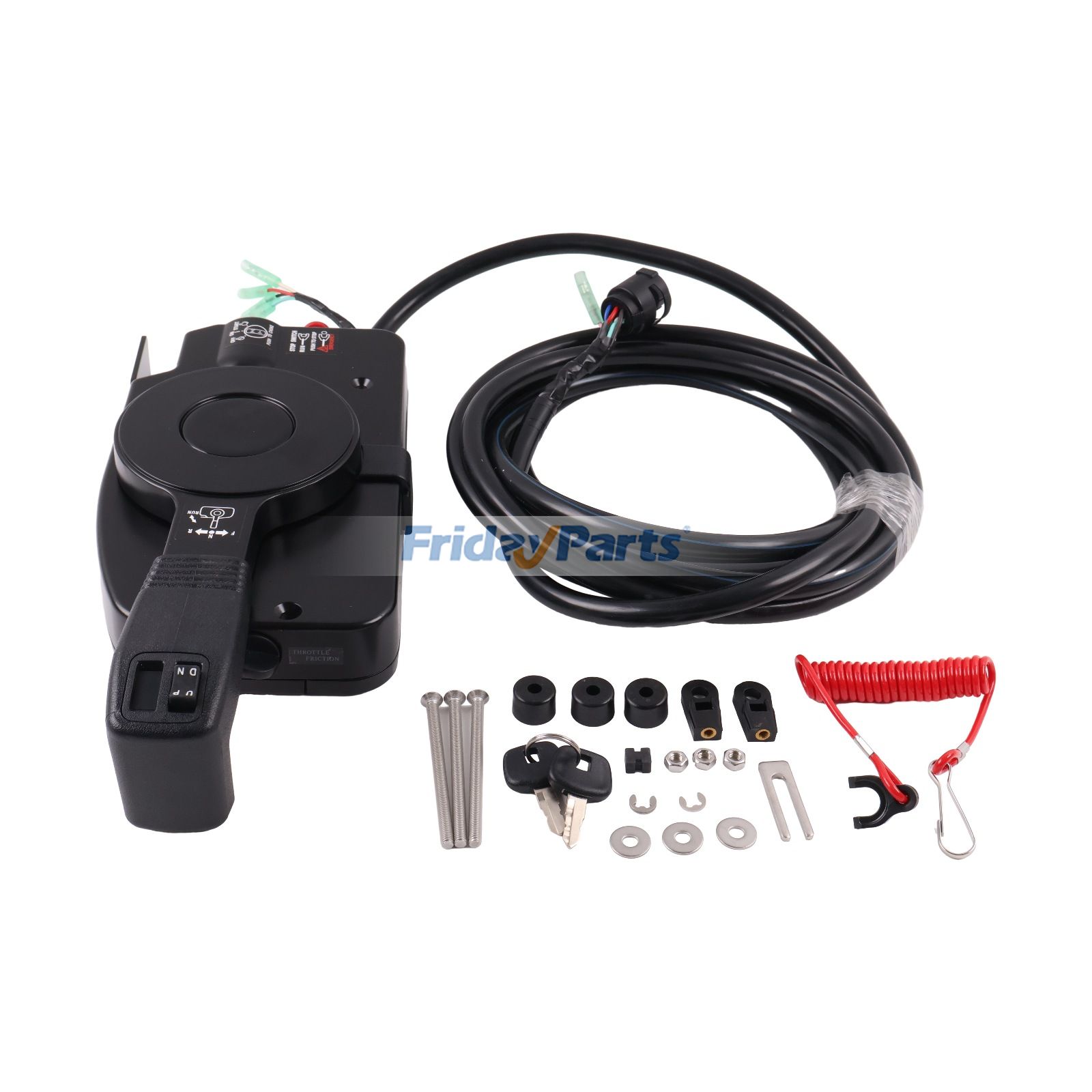 Caja de control remoto con control de inclinación y trimado eléctrico y arranque eléctrico 3B7-84330-1 para motor fueraborda Tohatsu M50D2 Nissan NS40D2