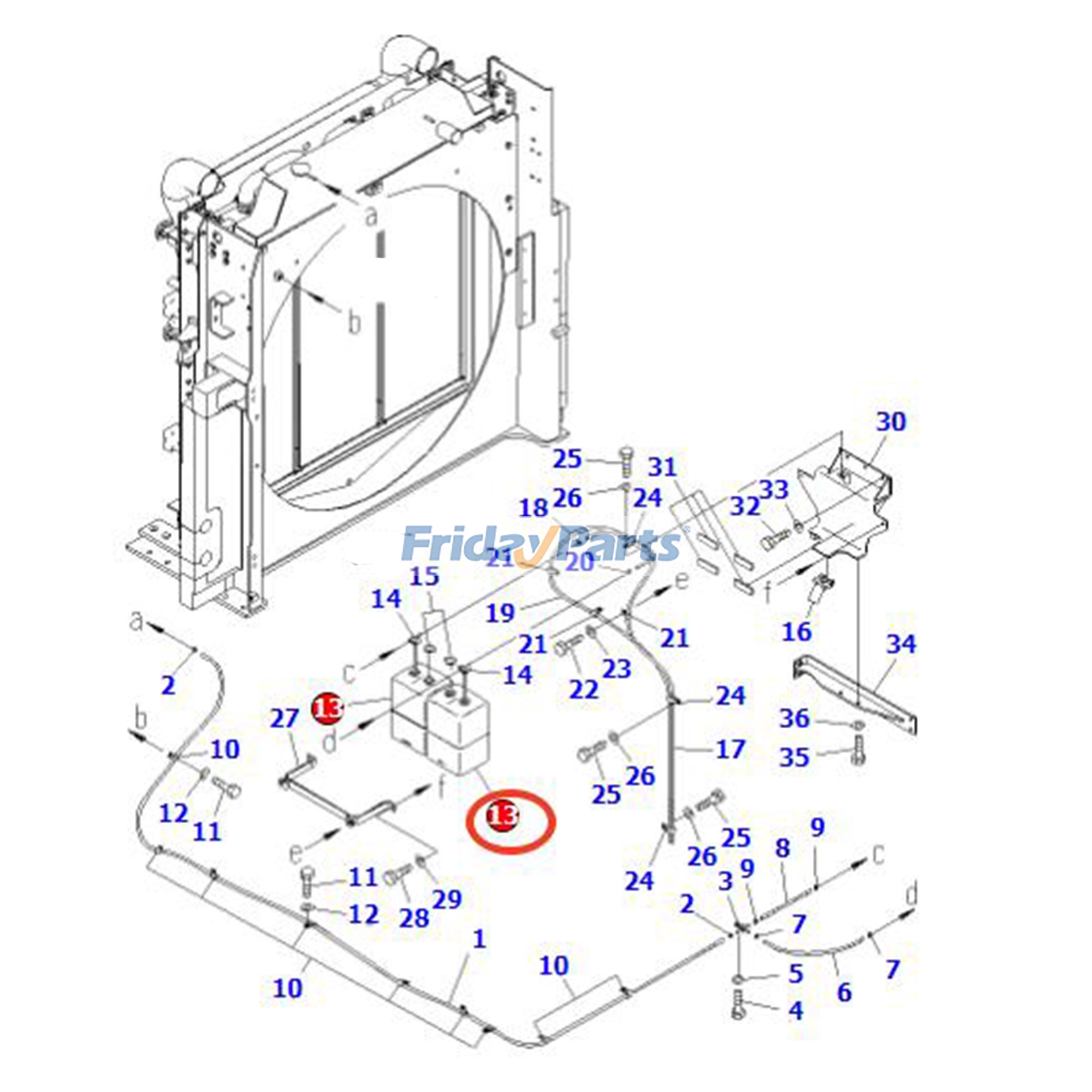 Reserve Expansion Tank for Excavator