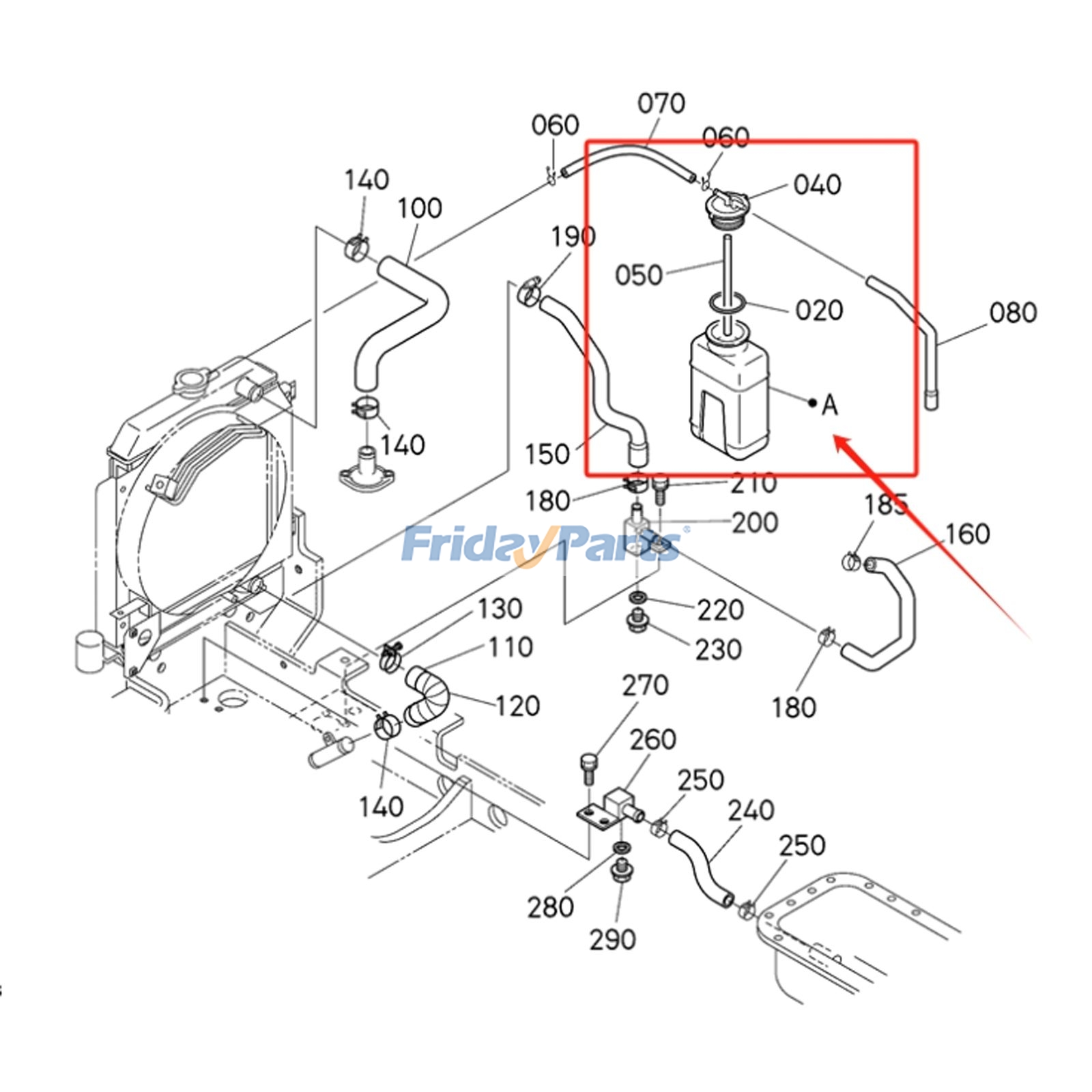 Reserve Tank for Excavator