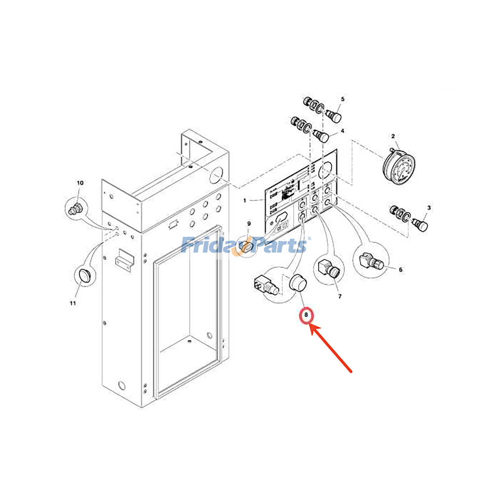 Botão de reinicialização 32342172 para compressor de ar Ingersoll Rand SSR UP6 40 50PEI HF50-PE EP50-PE HP50-PE HXP50-PE para Compressor de ar