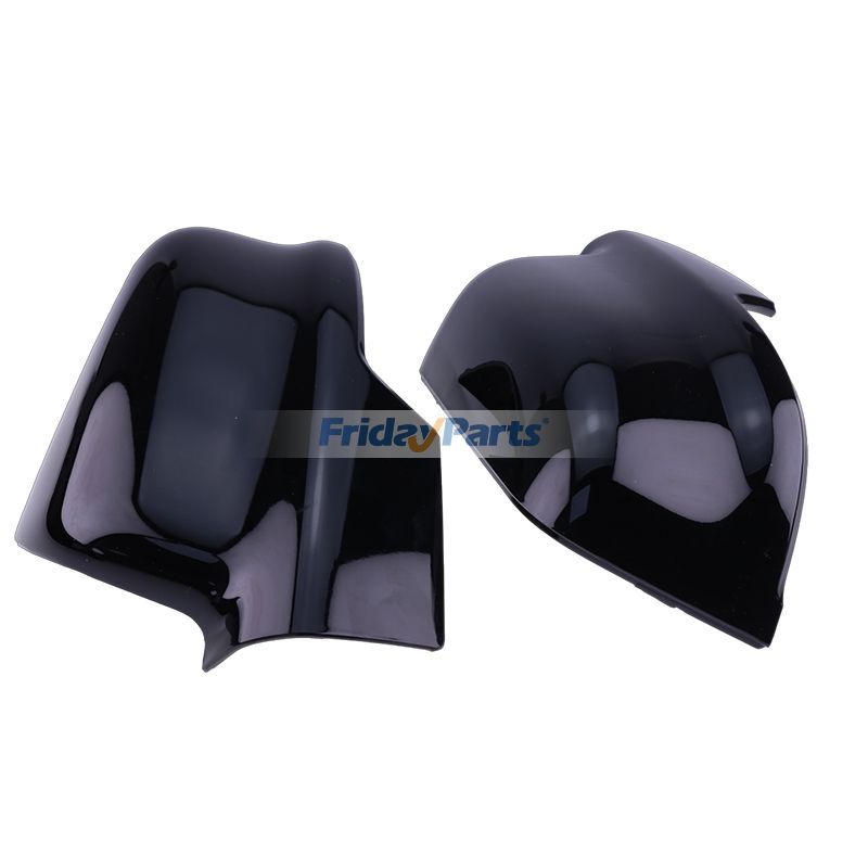 車両 19-22 ラム ビッグホーン用 右 & 左 グロスブラック サイドドアミラーカバーキャップ