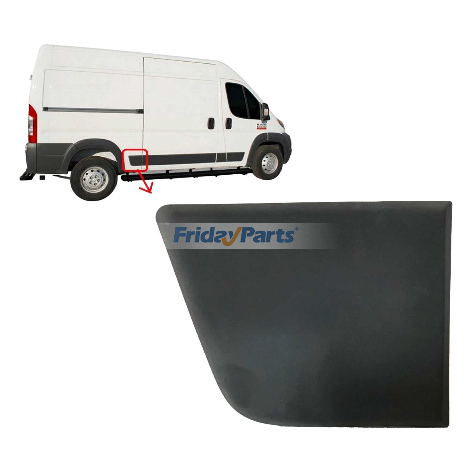 FridayParts Außenleiste rechte Tür