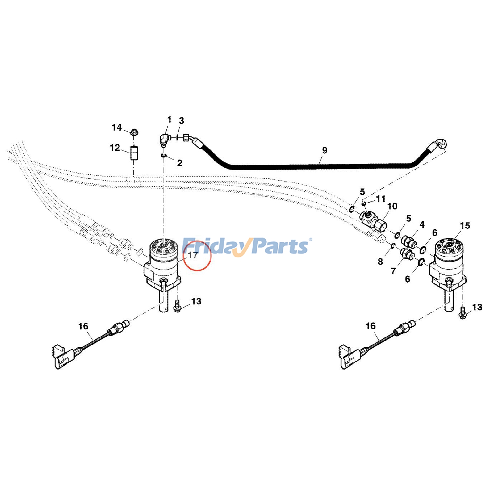 Moteur hydrauliquepour Moteur,Moissonneur