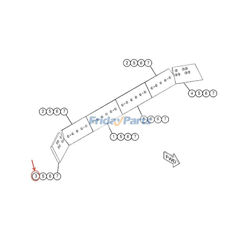 Right Hand Bit End for Dozer,Engine
