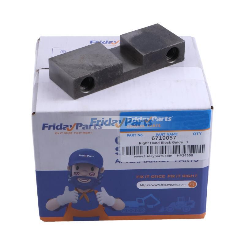 Right Hand Block Guide 6719057 for Bobcat Skid Steer Loader 553 653 751 753 763 773 863 873 883 S100 S130 S150 S160 S175 S185 S205
