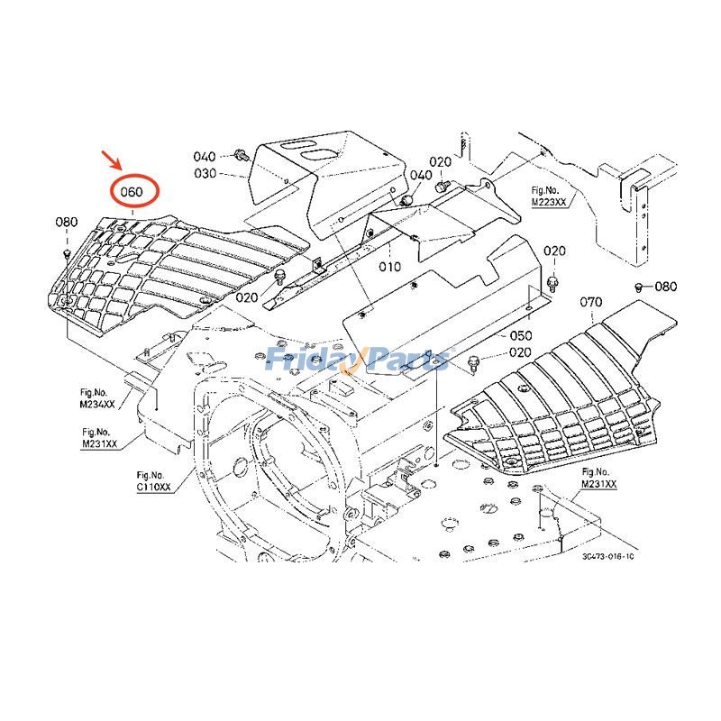 トラクター 右手マット