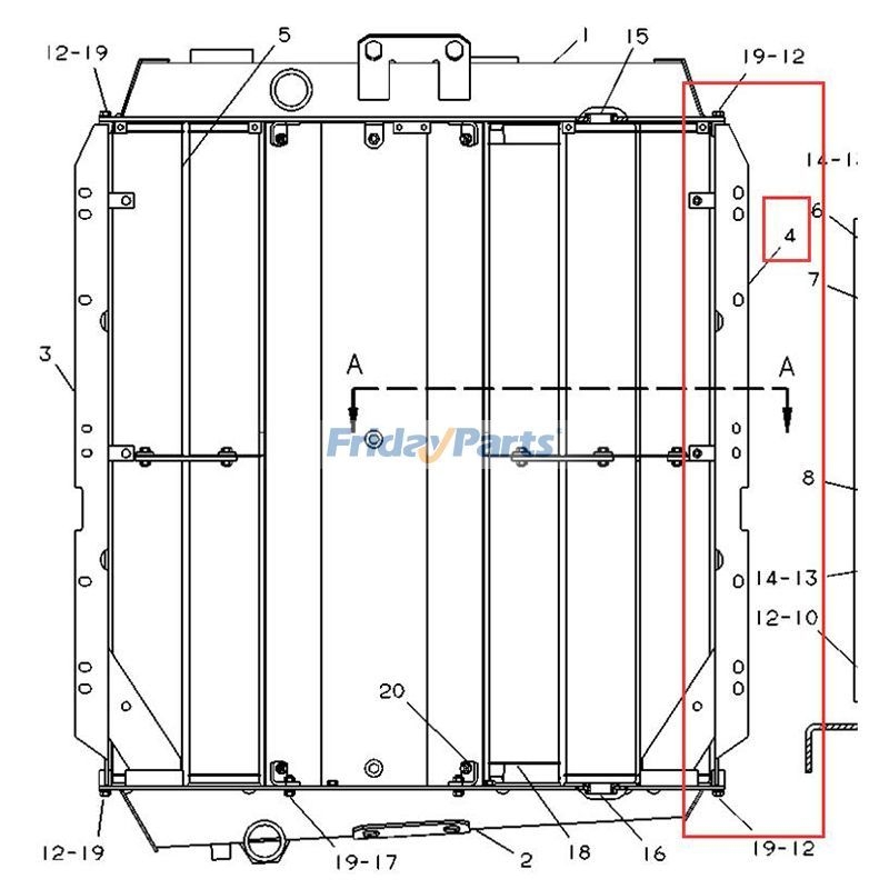 Right Plate 7C-5997 for Caterpillar CAT Engine 3306 Tractor D6H D6HLGP