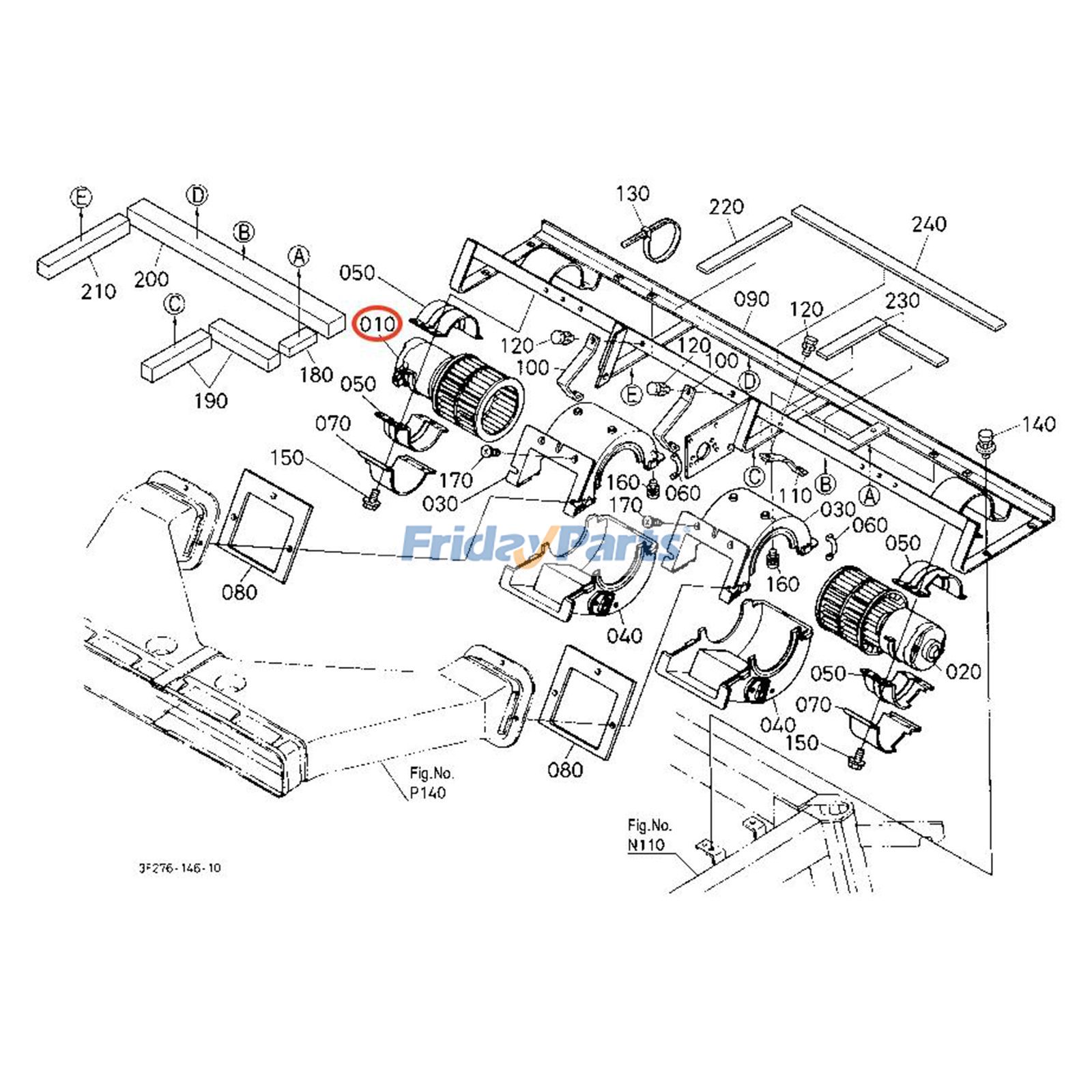 A/C Blower Motor for Tractor