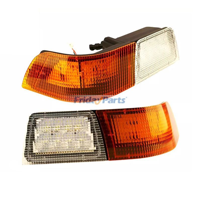 Rechts und links LED-Seitenecklicht, bernsteinfarben, 279220A1 279219A1 für CASE 3230 3340 FARMALL 105U 85U 95U JX100U MAGNUM 210 340 MX240 MXM155