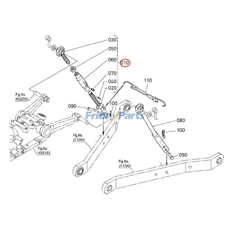  Lift Rod Assembly For KUBOTA