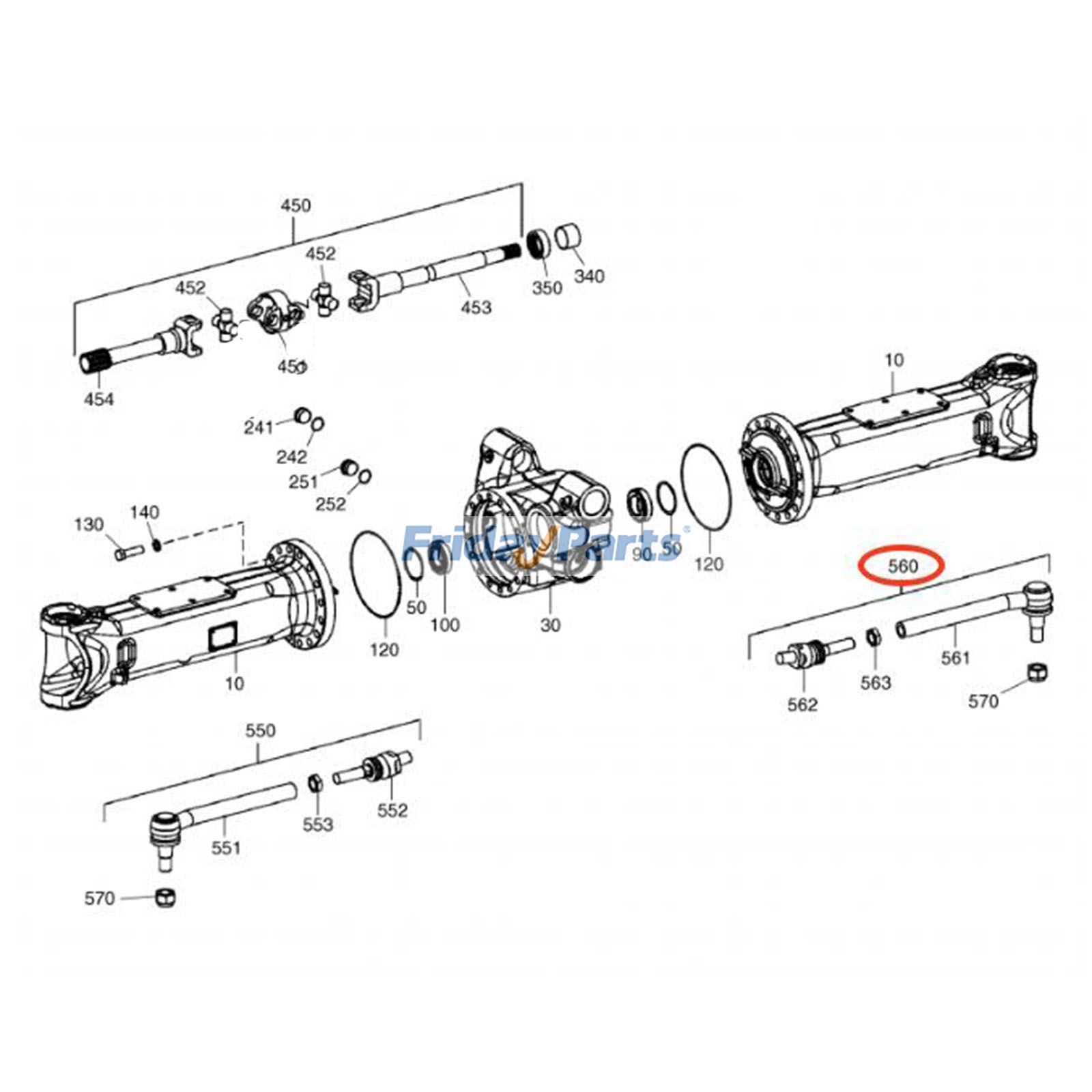 Track Rod End for Excavator