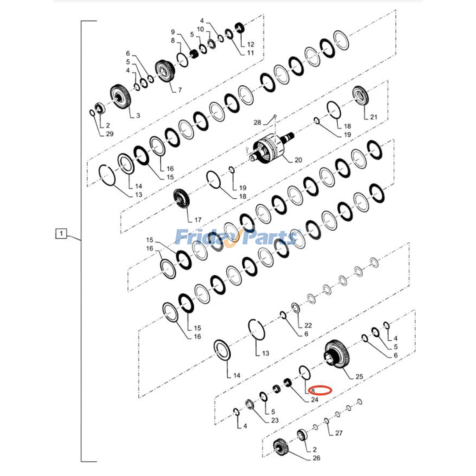 Joint toriquepour Tracteur
