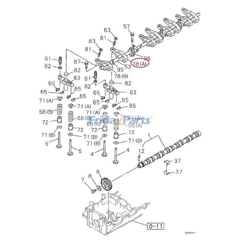 Balancim 87447730 para motor Isuzu 4HK1 6HK1 CASE CX225SR CX250C CX330 CX300C CX350C CX350 CX240B CX235C SR para Motor,Escavadora 