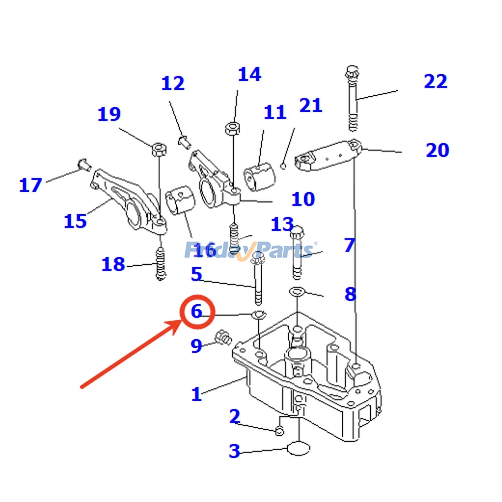 FridayParts Kipphebelbaugruppe