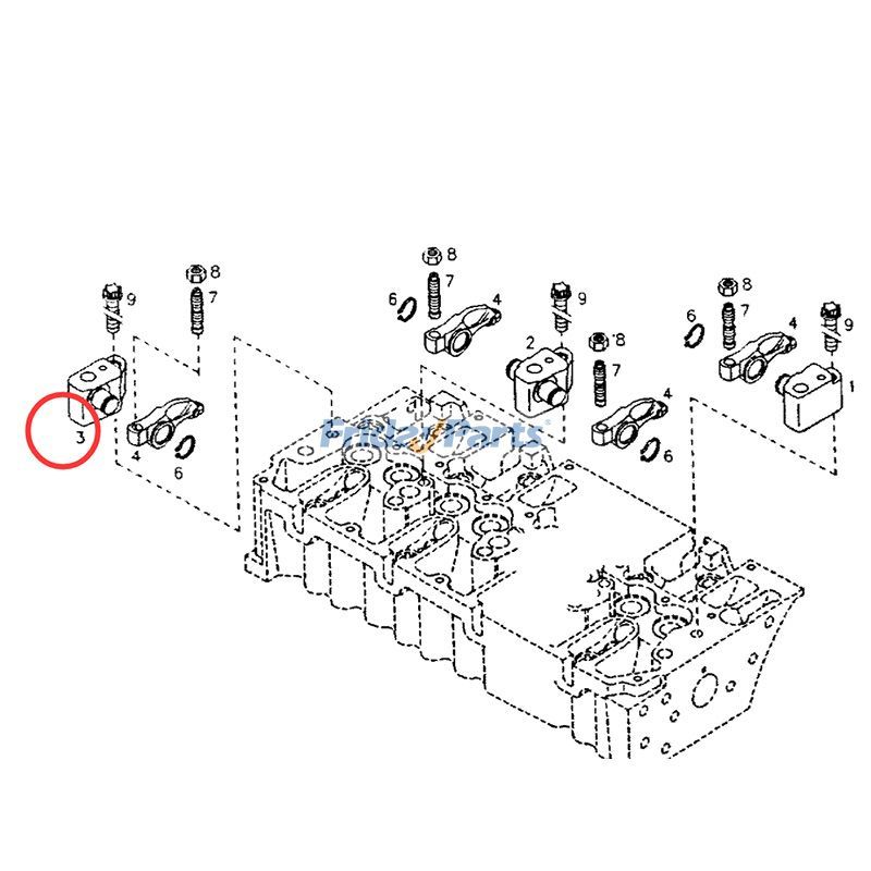 Loader Rocker Arm Bracket Wheel