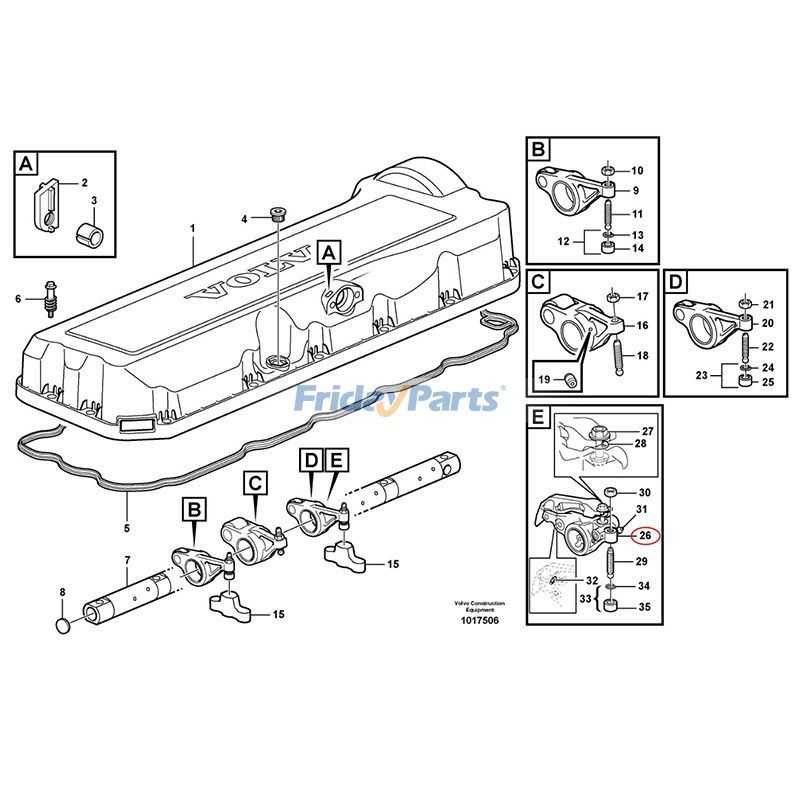 Rocker Arm Dump for Engine,Other Construction Equipment