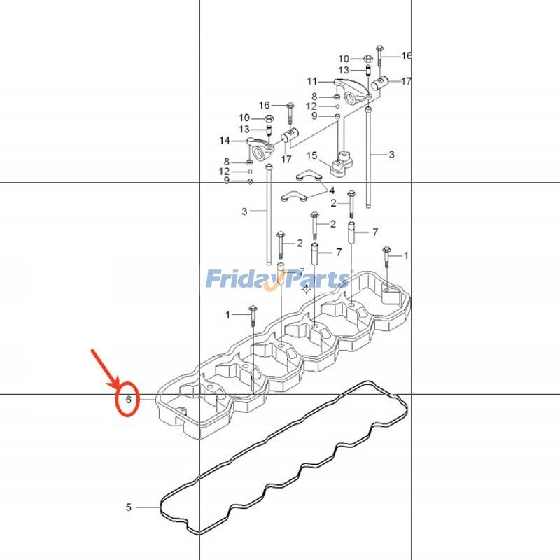 Rocker Lever Housing for Engine