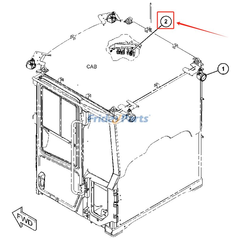 Conjunto de interruptor basculante 451-0675 para cargadora de ruedas Caterpillar CAT Engine C7.1 930M 938K 938M 924K 926M 930K Para CAT