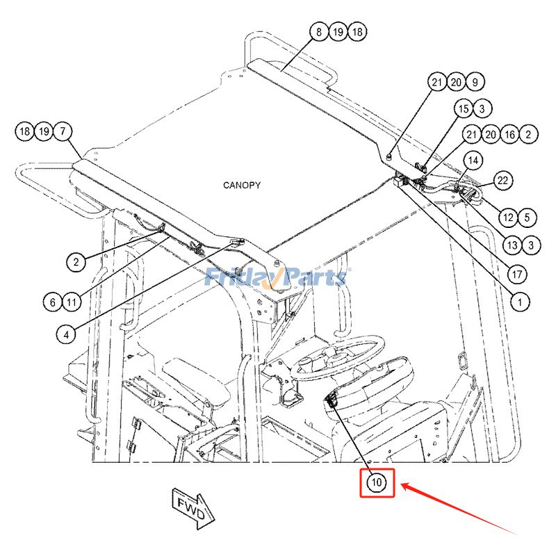 Ensemble d'interrupteur à bascule pour roue CATpour Moteur,Chargeur