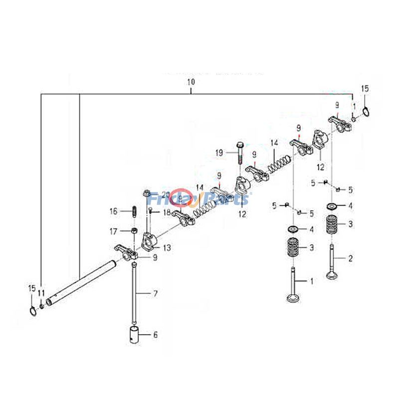 Rocker Armpour Moteur,Tondeuse,Tracteur