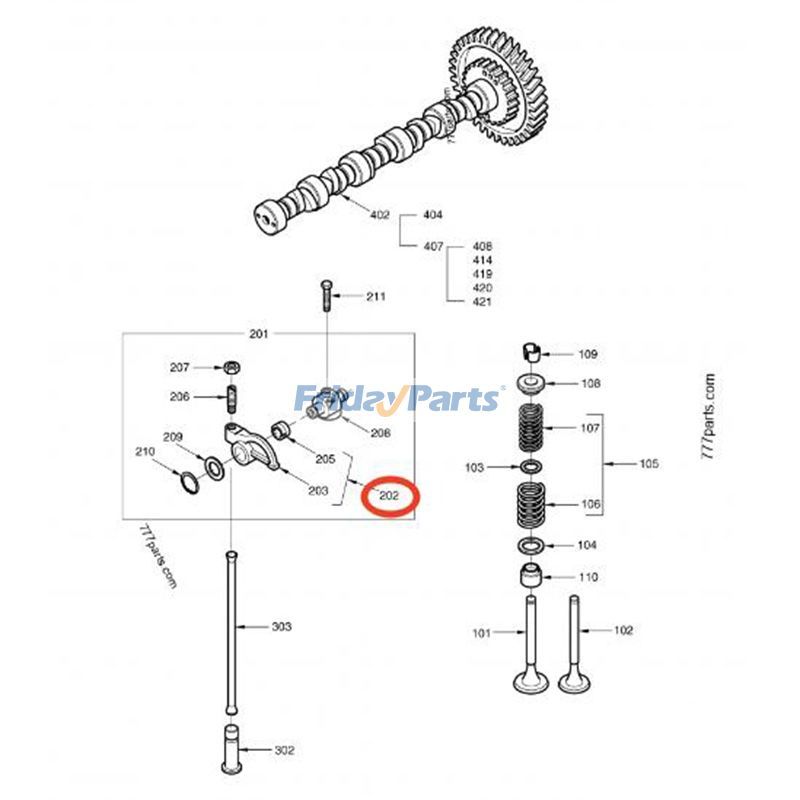 Rocker Arm Assembly for Excavator