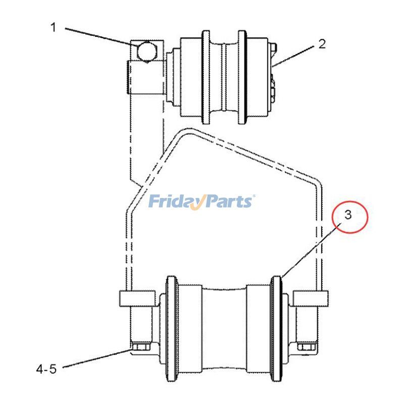 Track Rollererpillar CAT 323ELLL for Excavator