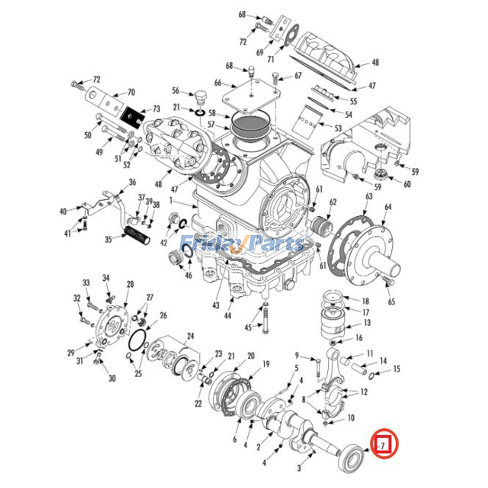 roulement à rouleauxpour Compresseur d'Air